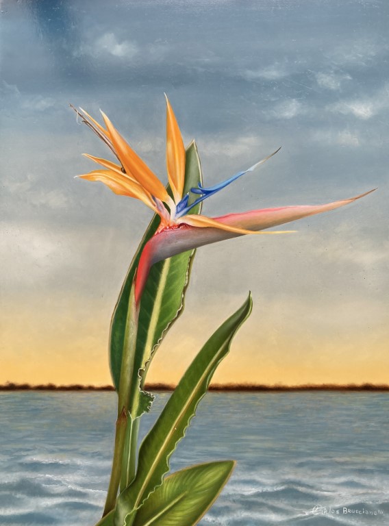 Bird of
Paradise painting