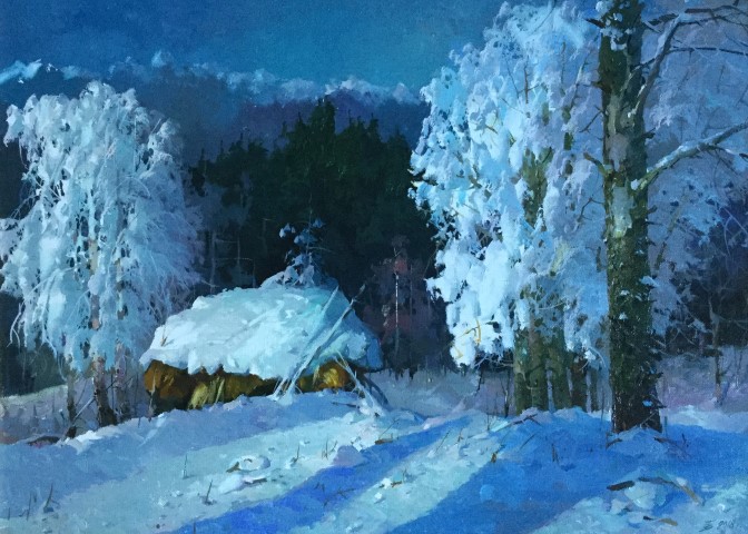 Stozhok in Winter
painitng by Victor Bykov