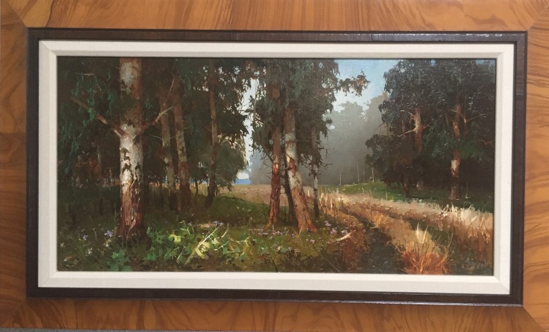 The Orad to the
Village painting by Viktor Bykov