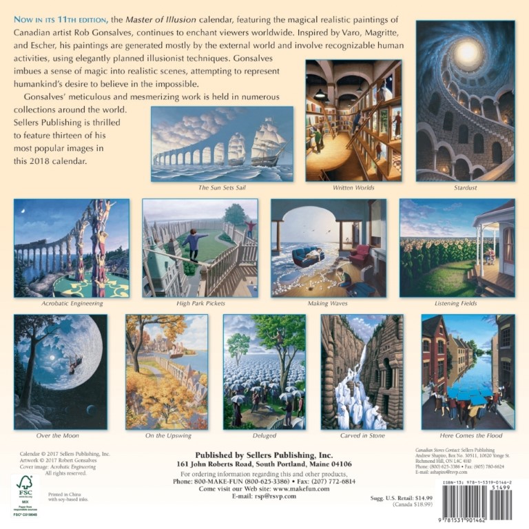 2018 Gonsalves calendar
(back)
