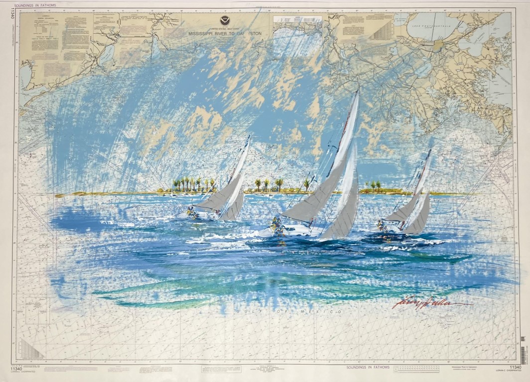 Hallam's Gulf Coast Mississippi River to Galveston
36x54