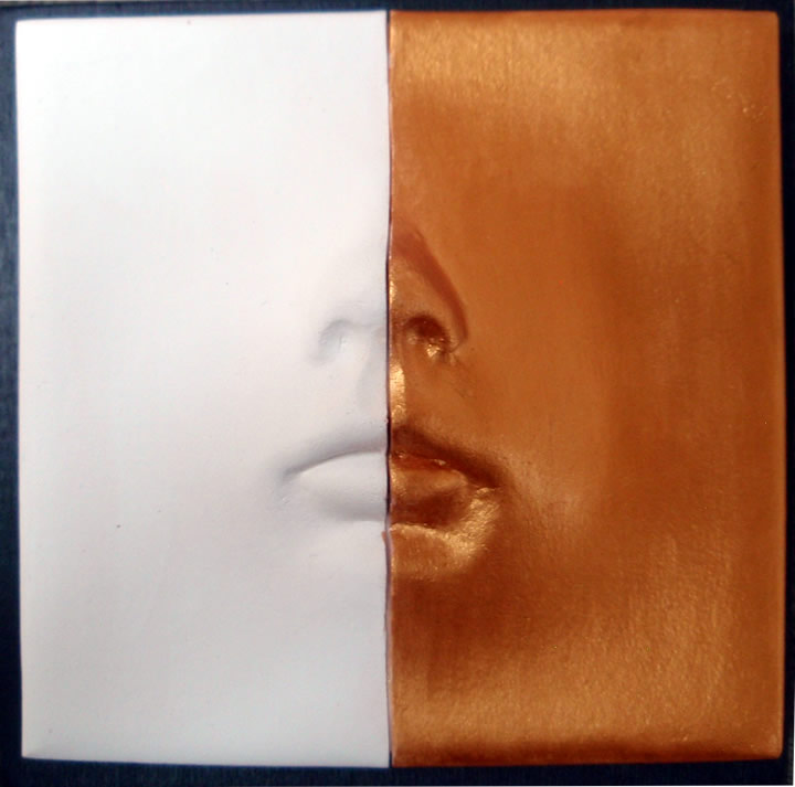 Allen Littlefield dimensional ceramic wall
                  sculptures