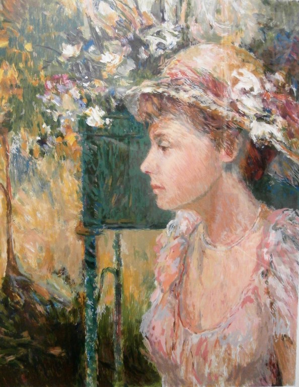 Henri Plisson's Flowered Hat
serigraph