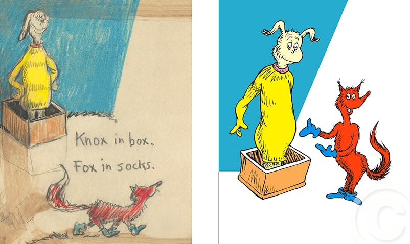 Knox in box. Fox in socks.