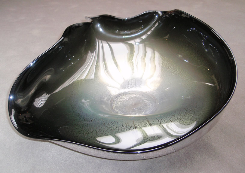 10 x 24" dark grey vessel