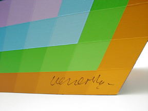 Vasarely signature on this sculpture